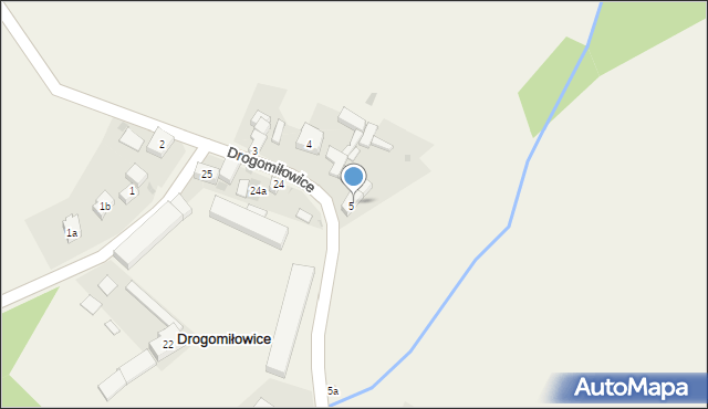 Drogomiłowice, Drogomiłowice, 5, mapa Drogomiłowice