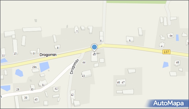 Drogomin, Drogomin, 45, mapa Drogomin