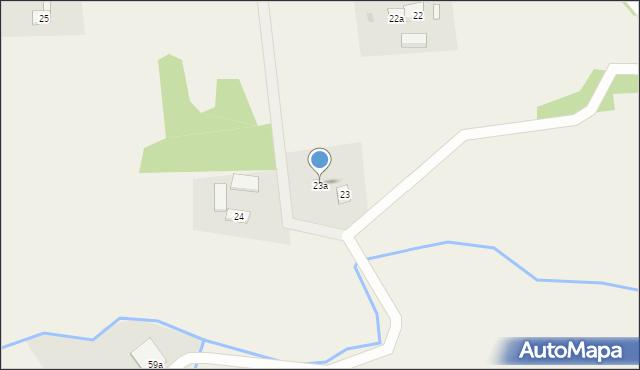 Drogoradz, Drogoradz, 23a, mapa Drogoradz