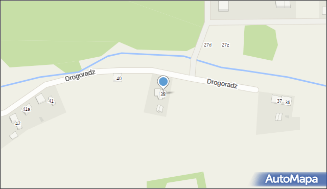 Drogoradz, Drogoradz, 38, mapa Drogoradz