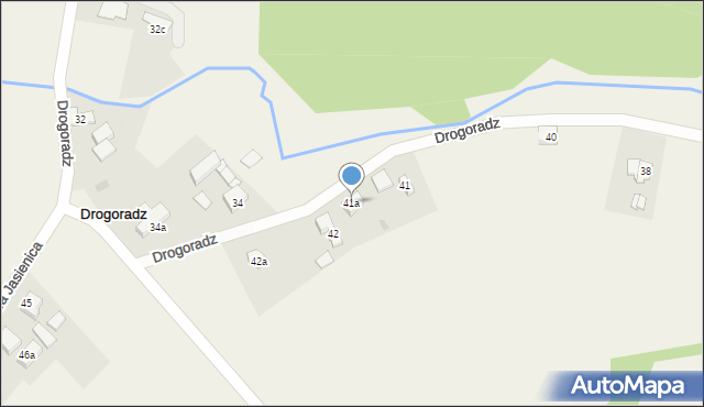 Drogoradz, Drogoradz, 41a, mapa Drogoradz