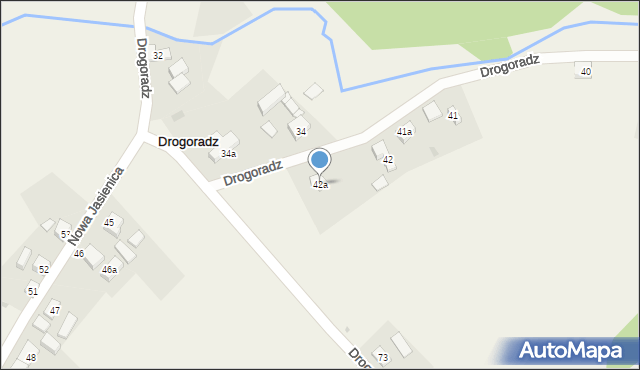 Drogoradz, Drogoradz, 42a, mapa Drogoradz