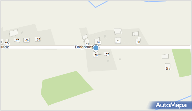 Drogoradz, Drogoradz, 56, mapa Drogoradz