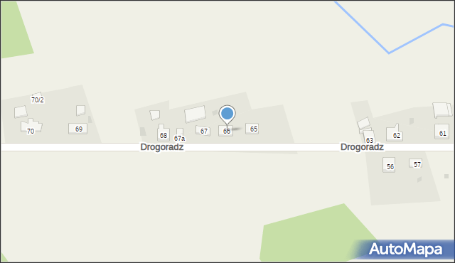 Drogoradz, Drogoradz, 66, mapa Drogoradz