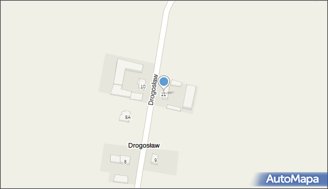 Drogosław, Drogosław, 11, mapa Drogosław