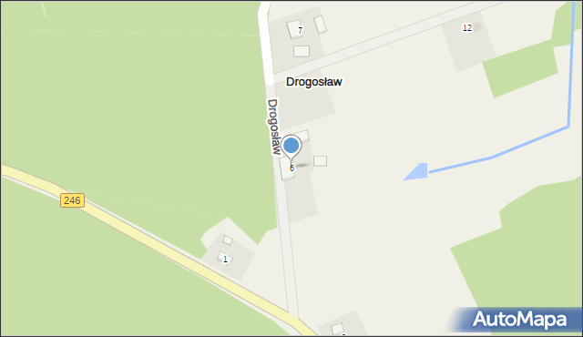 Drogosław, Drogosław, 6, mapa Drogosław