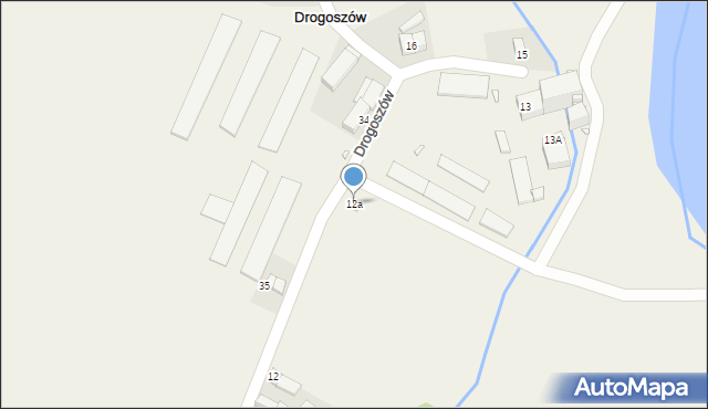 Drogoszów, Drogoszów, 12a, mapa Drogoszów