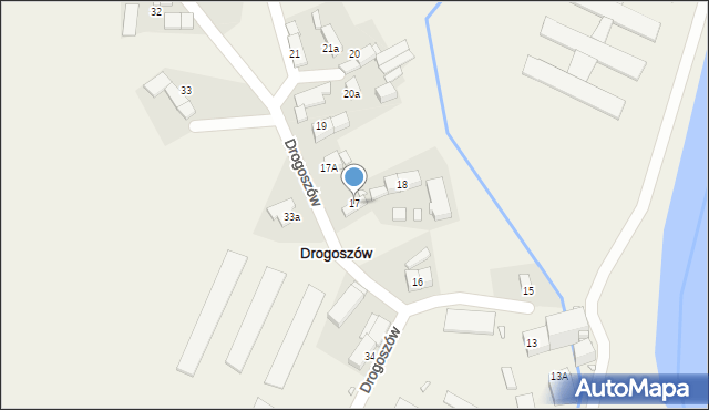 Drogoszów, Drogoszów, 17, mapa Drogoszów