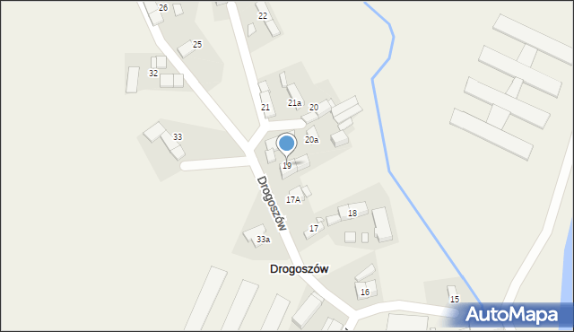 Drogoszów, Drogoszów, 19, mapa Drogoszów