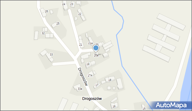 Drogoszów, Drogoszów, 20a, mapa Drogoszów