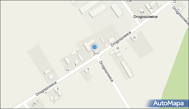 Drogoszowice, Drogoszowice, 17, mapa Drogoszowice