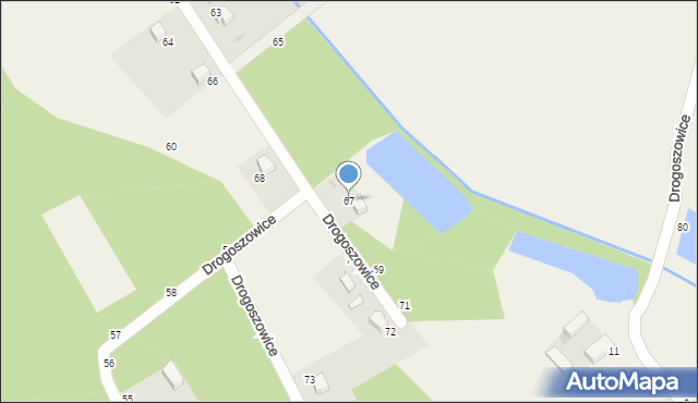 Drogoszowice, Drogoszowice, 67, mapa Drogoszowice