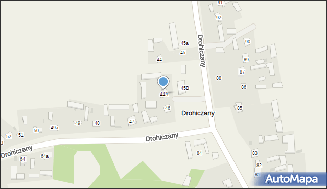 Drohiczany, Drohiczany, 44A, mapa Drohiczany