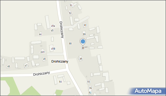 Drohiczany, Drohiczany, 86, mapa Drohiczany