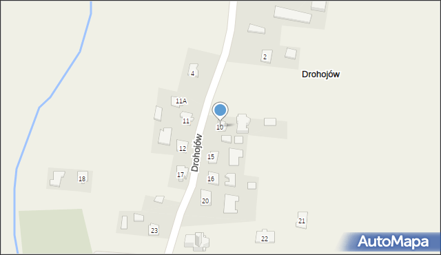 Drohojów, Drohojów, 10, mapa Drohojów