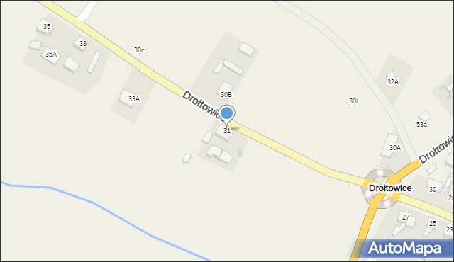 Drołtowice, Drołtowice, 31, mapa Drołtowice