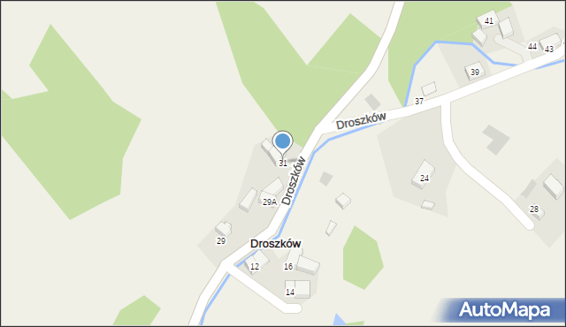 Droszków, Droszków, 31, mapa Droszków