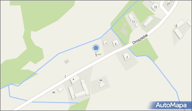 Droszków, Droszków, 5, mapa Droszków