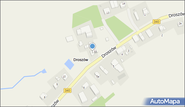 Droszów, Droszów, 11a, mapa Droszów