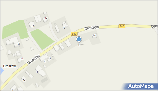 Droszów, Droszów, 2, mapa Droszów