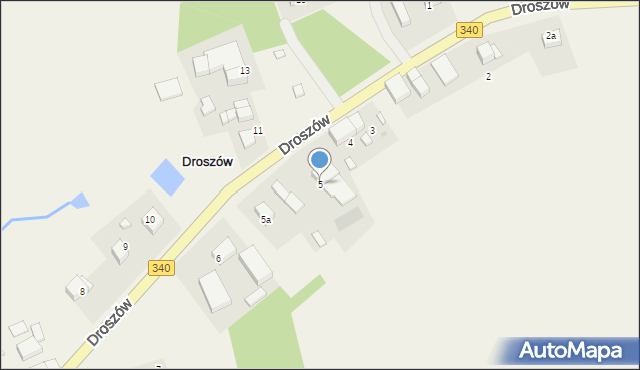 Droszów, Droszów, 5, mapa Droszów