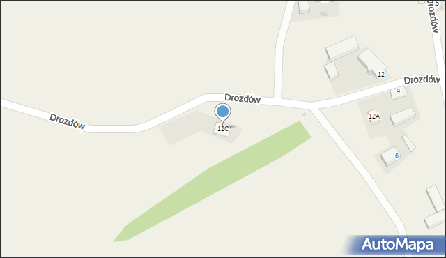 Drozdów, Drozdów, 12C, mapa Drozdów