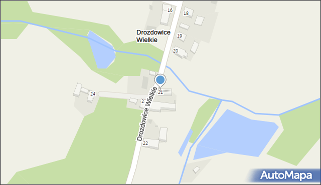 Drozdowice Wielkie, Drozdowice Wielkie, 21, mapa Drozdowice Wielkie