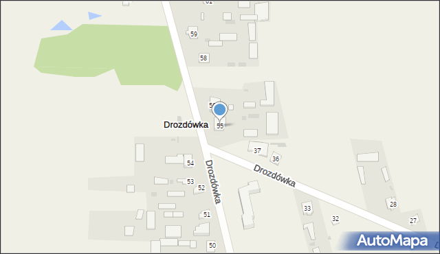 Drozdówka, Drozdówka, 55, mapa Drozdówka