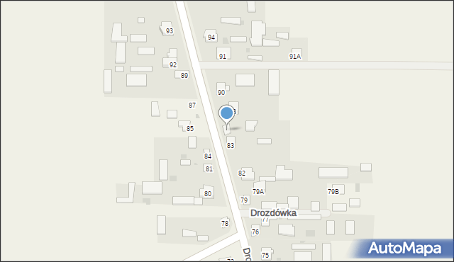 Drozdówka, Drozdówka, 86, mapa Drozdówka