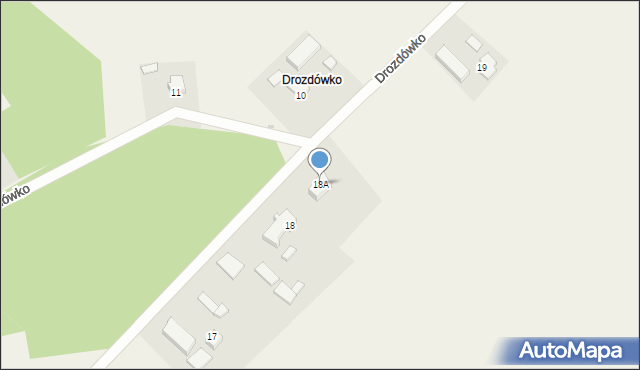 Drozdówko, Drozdówko, 18A, mapa Drozdówko