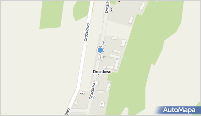 Drozdowo, Drozdowo, 7, mapa Drozdowo