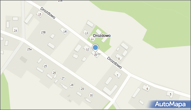 Drozdowo, Drozdowo, 10, mapa Drozdowo