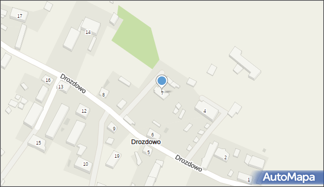 Drozdowo, Drozdowo, 7, mapa Drozdowo