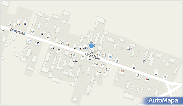 Drożdżak, Drożdżak, 25, mapa Drożdżak