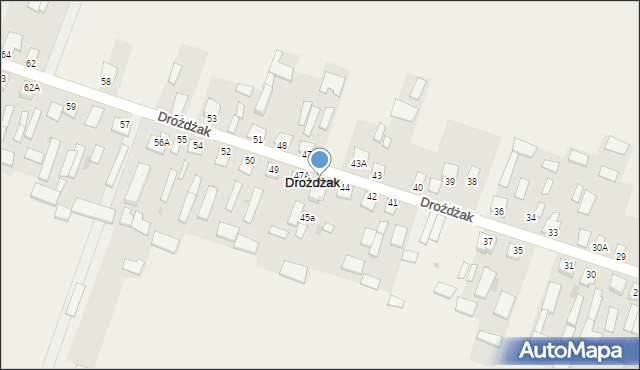 Drożdżak, Drożdżak, 45, mapa Drożdżak