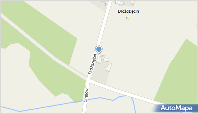 Droździęcin, Droździęcin, 1, mapa Droździęcin