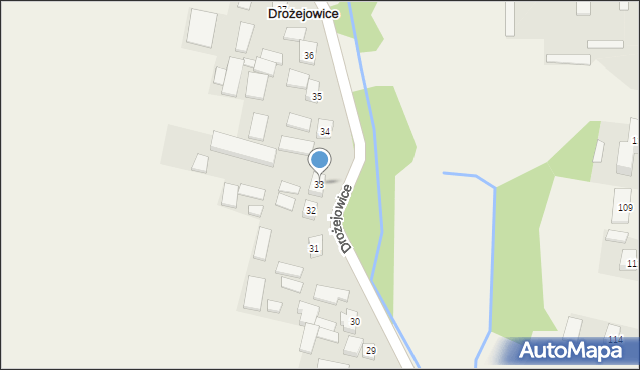 Drożejowice, Drożejowice, 33, mapa Drożejowice