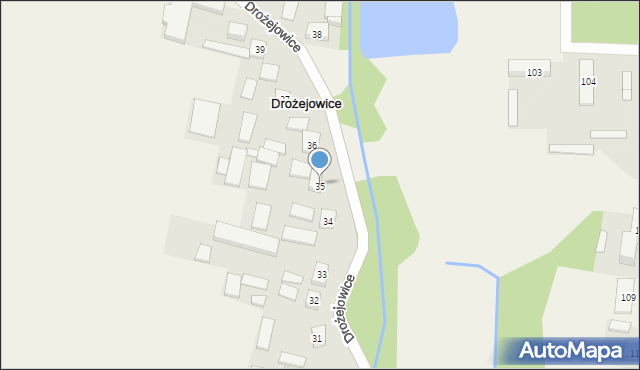 Drożejowice, Drożejowice, 35, mapa Drożejowice