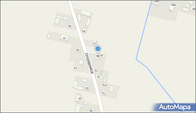 Drożejowice, Drożejowice, 56, mapa Drożejowice