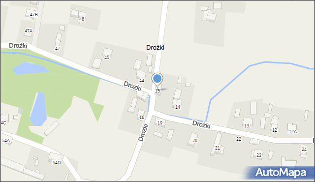 Drożki, Drożki, 15, mapa Drożki