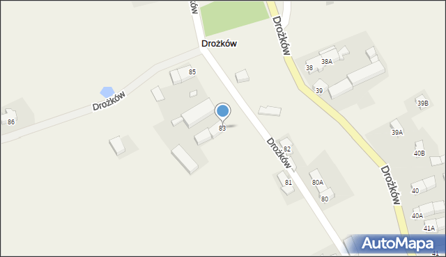 Drożków, Drożków, 83, mapa Drożków