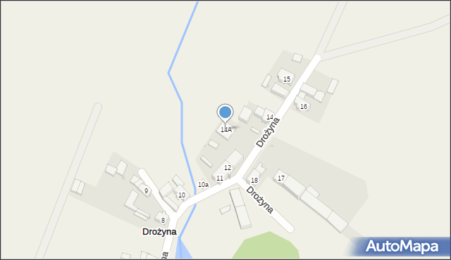 Drożyna, Drożyna, 14A, mapa Drożyna