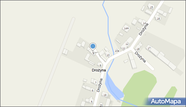 Drożyna, Drożyna, 9, mapa Drożyna