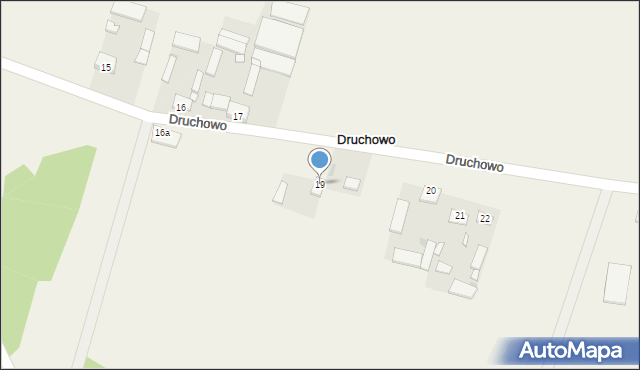 Druchowo, Druchowo, 19, mapa Druchowo