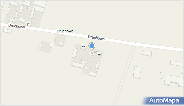 Druchowo, Druchowo, 21, mapa Druchowo