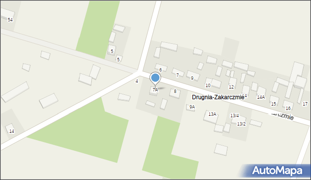 Drugnia, Drugnia, 7A, mapa Drugnia