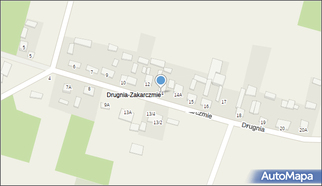 Drugnia, Drugnia-Zakarczmie, 14, mapa Drugnia