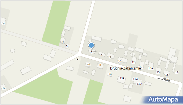 Drugnia, Drugnia-Zakarczmie, 6, mapa Drugnia