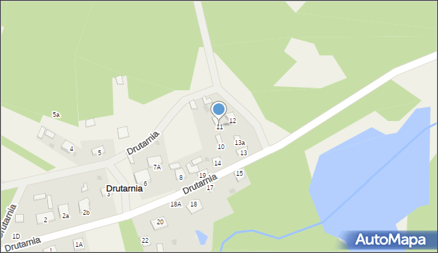 Drutarnia, Drutarnia, 11, mapa Drutarnia