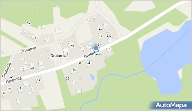 Drutarnia, Drutarnia, 17, mapa Drutarnia